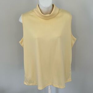 Vintage Vicki Wayne Butter Yellow Sleeveless Top